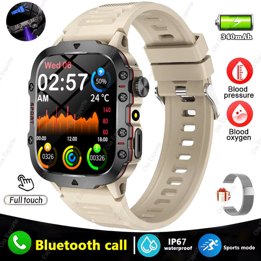 Introducing the Cutting-Edge Original Men Smartwatch: Your Ultimate Fitness Companion with Bluetooth Calling and IP68 Waterproofing - Perfect for Android and iOS Devices!
