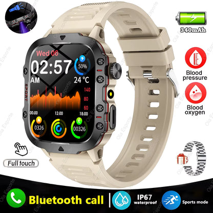 Introducing the Cutting-Edge Original Men Smartwatch: Your Ultimate Fitness Companion with Bluetooth Calling and IP68 Waterproofing - Perfect for Android and iOS Devices!