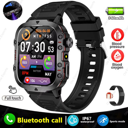 Introducing the Cutting-Edge Original Men Smartwatch: Your Ultimate Fitness Companion with Bluetooth Calling and IP68 Waterproofing - Perfect for Android and iOS Devices!